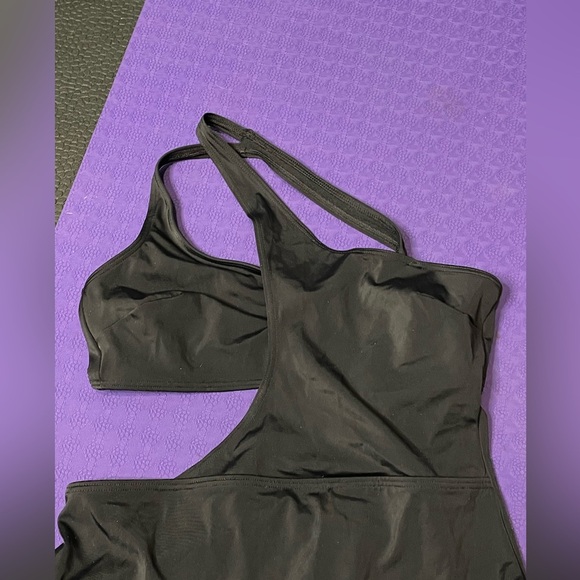 Adore me Alaine Contour Black One-Shoulder Swimsuit‎ size large - Picture 3 of 13